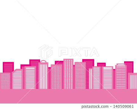 城市景觀,建築物,白色背景,粉紅色 城市景觀,建築物,白色背景,粉紅色 140509061