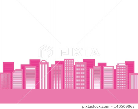 城市景觀,建築物,白色背景,粉紅色 城市景觀,建築物,白色背景,粉紅色 140509062