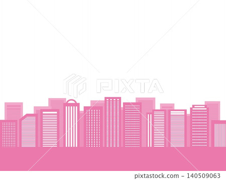 城市景觀，建築物，白色背景，粉紅色 140509063