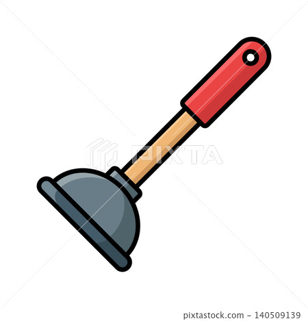 plunger icon vector design template in white background plunger icon vector design template in white background 140509139