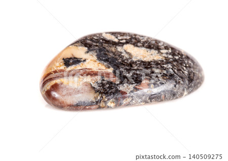 Macro mineral stone jasper on a white background 140509275