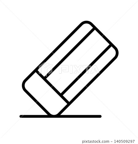 eraser icon vector design template in white background 140509297