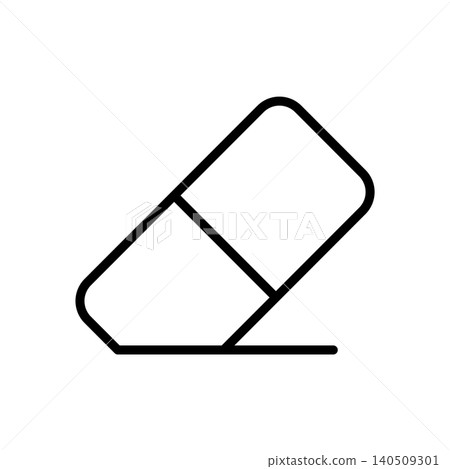 eraser icon vector design template in white background eraser icon vector design template in white background 140509301