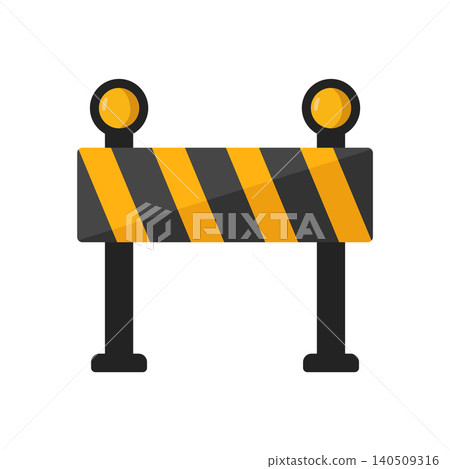 road barrier icon vector design template in white background road barrier icon vector design template in white background 140509316