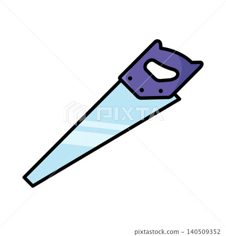 saw icon vector design template in white background saw icon vector design template in white background 140509352
