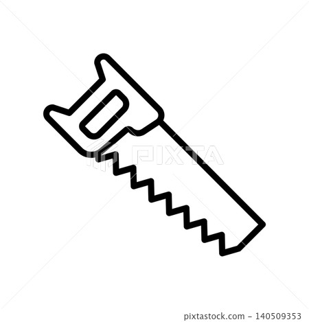 saw icon vector design template in white background saw icon vector design template in white background 140509353