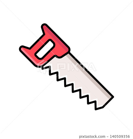 saw icon vector design template in white background saw icon vector design template in white background 140509356
