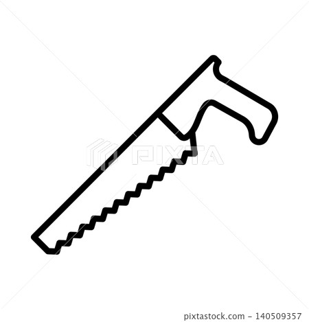 saw icon vector design template in white background saw icon vector design template in white background 140509357