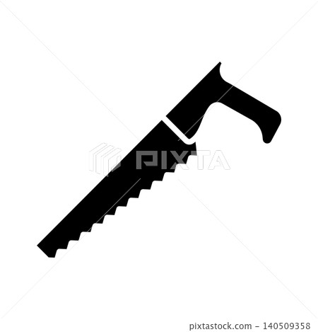 saw icon vector design template in white background saw icon vector design template in white background 140509358