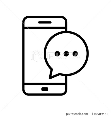 smart phone icon vector design template in white background 140509452
