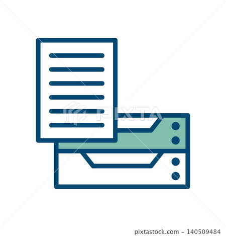 stack of paper icon vector design template in white background stack of paper icon vector design template in white background 140509484