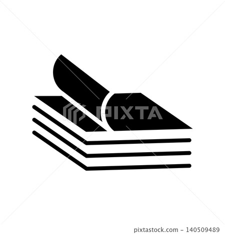 stack of paper icon vector design template in white background stack of paper icon vector design template in white background 140509489
