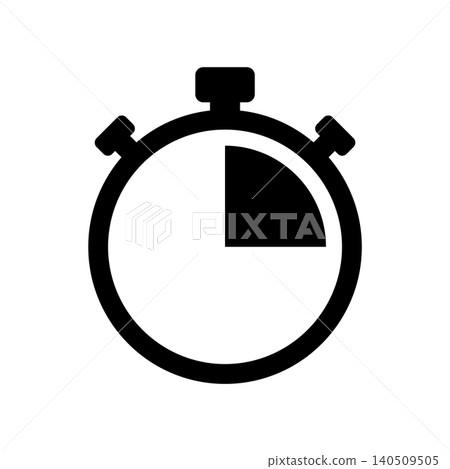 stopwatch icon vector design template in white background stopwatch icon vector design template in white background 140509505