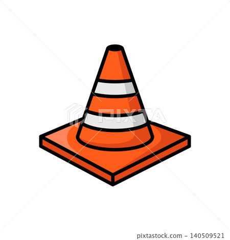 traffic cone icon vector design template in white background traffic cone icon vector design template in white background 140509521