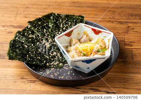 A luxurious snack and staff meal featuring fresh sea bream. A luxurious snack and staff meal featuring fresh sea bream. 140509706