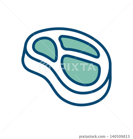 meat icon vector design template in white background meat icon vector design template in white background 140509813