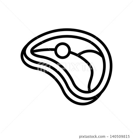 meat icon vector design template in white background meat icon vector design template in white background 140509815