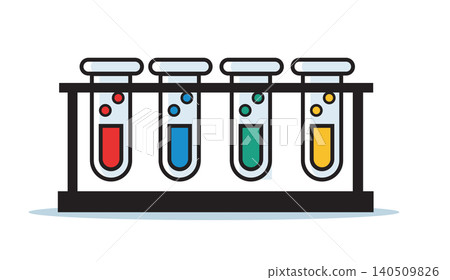Test Tubes in Rack for Science Laboratory Test Tubes in Rack for Science Laboratory 140509826