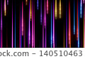 Abstract neon light streaks on black background with glowing vertical lines in vivid colors 140510463
