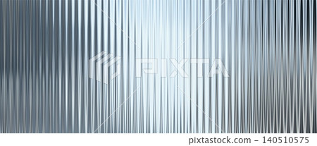 Silver acrylic ribbed glass texture background. Fluted plastic panel with soft blurred light reflections. Abstract translucent surface for modern design. Silver acrylic ribbed glass texture background. Fluted plastic panel with soft blurred light reflections. Abstract translucent surface for modern design. 140510575