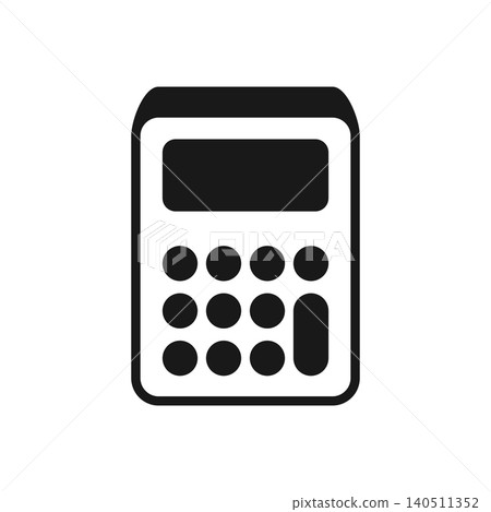 Calculator icon silhouette in flat style. Mathematics vector illustration on isolated background. Calculation sign business concept. Calculator icon silhouette in flat style. Mathematics vector illustration on isolated background. Calculation sign business concept. 140511352