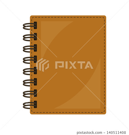 Notebook with pencil icon in flat style. Notepad document vector illustration on isolated background. Workbook sign business concept. Notebook with pencil icon in flat style. Notepad document vector illustration on isolated background. Workbook sign business concept. 140511408