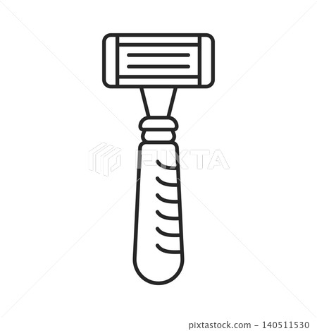 Shaving machine icon in flat outline stroke style. Razor blade vector illustration on isolated background. Hair beauty equipment sign business concept. Shaving machine icon in flat outline stroke style. Razor blade vector illustration on isolated background. Hair beauty equipment sign business concept. 140511530