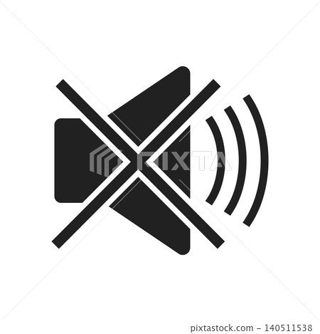 Quiet zone icon in flat style. Silent banner vector illustration on isolated background. Warning sign business concept. Quiet zone icon in flat style. Silent banner vector illustration on isolated background. Warning sign business concept. 140511538