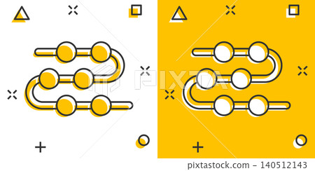 Timeline icon in comic style. Progress cartoon vector illustration on white isolated background. Diagram splash effect business concept. Timeline icon in comic style. Progress cartoon vector illustration on white isolated background. Diagram splash effect business concept. 140512143