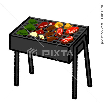 Barbecue grill, grilled meat Barbecue grill, grilled meat 140512703