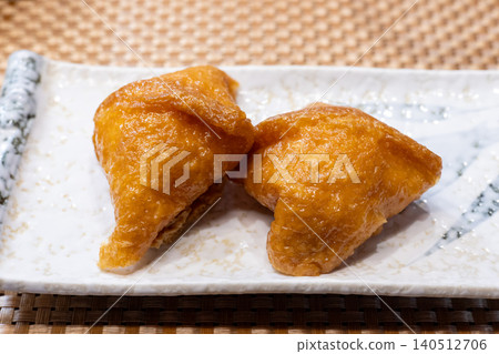 Delicious fried tofu inari sushi 140512706