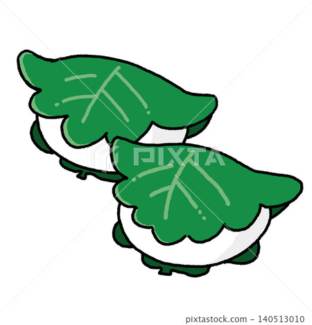 柏餅的手繪插圖 140513010