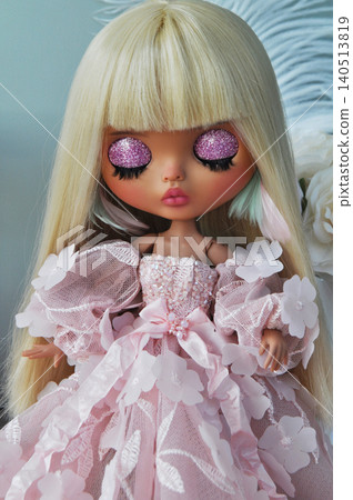 Custom doll in Elegant Pink Floral Dress Custom doll in Elegant Pink Floral Dress 140513819