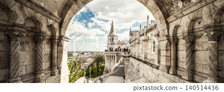 Fisherman's Bastion. Budapest city. Hungary Fisherman's Bastion. Budapest city. Hungary 140514436