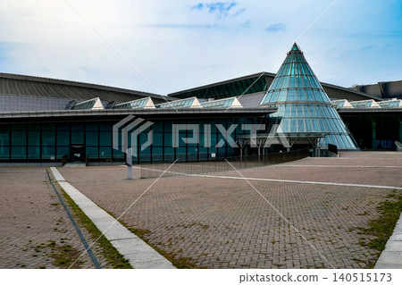 Exterior view of Hokkaido Prefectural General Gymnasium Hokkai Kitayell Exterior view of Hokkaido Prefectural General Gymnasium Hokkai Kitayell 140515173