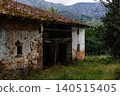 Abandoned rural house in Asturias Spain with mountains 140515405
