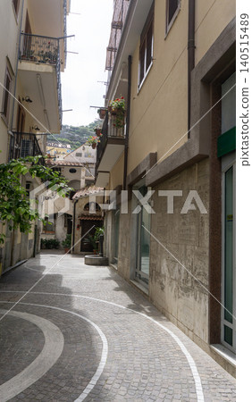 View of Minori on the Amalfi Coast in Italy. View of Minori on the Amalfi Coast in Italy. 140515489