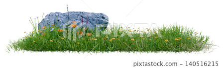 Isolated green grass field Isolated green grass field 140516215
