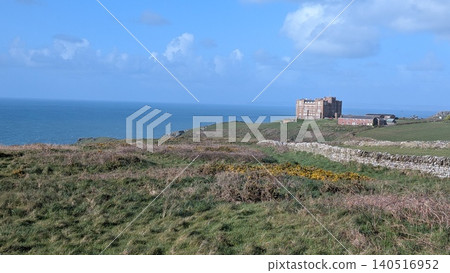 英格蘭康沃爾郡俯瞰大海的海岸風光。 英格蘭康沃爾郡俯瞰大海的海岸風光。 140516952