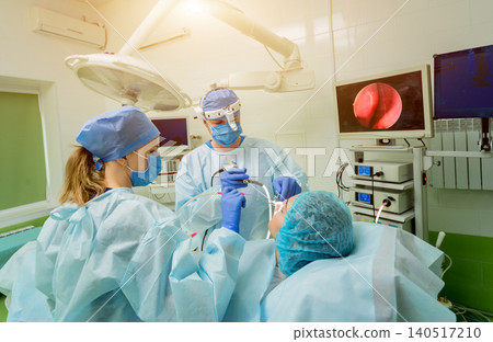 Endoscopic sinus surgery. Laser vaporization of nasal concha Endoscopic sinus surgery. Laser vaporization of nasal concha 140517210