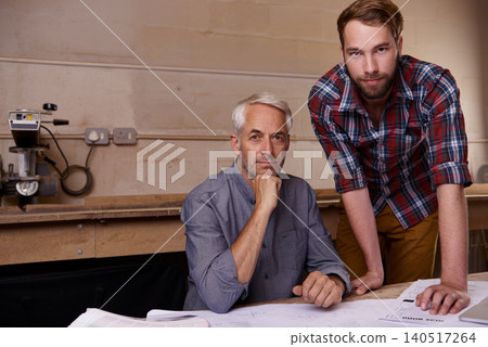 Portrait, men and architecture with blueprint, teamwork and cooperation for property development and renovation. Face, people and entrepreneur with documents and startup with construction company Portrait, men and architecture with blueprint, teamwork and cooperation for property development and renovation. Face, people and entrepreneur with documents and startup with construction company 140517264