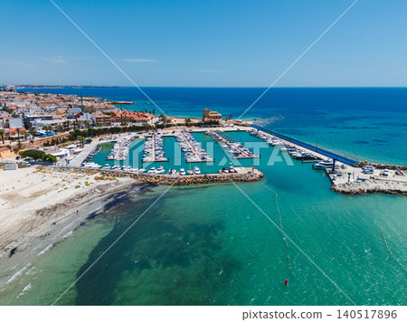 Aerial view Torre de la Horadada. Spain Aerial view Torre de la Horadada. Spain 140517896