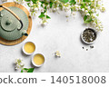 Gren jasmine tea and flowers 140518008