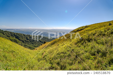 Summer Mountains Landscape with Green forest. Summer Mountains Landscape with Green forest. 140518670