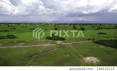 Vast Wilderness Scene, Dramatic Aerial Perspective Of Wild Terrain And Approaching Storm Clouds. Media Vast Wilderness Scene, Dramatic Aerial Perspective Of Wild Terrain And Approaching Storm Clouds. Media 140519124