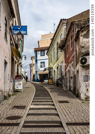 The town of Monchique. Portuguese historical authentic town in S 140519399