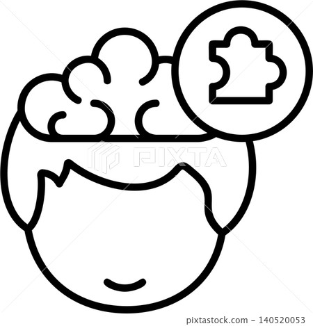 Puzzle Mind Modern Vector Icon Design Puzzle Mind Modern Vector Icon Design 140520053