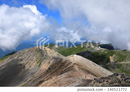 乘鞍山(位於劍峰山腳下)的夏季景色 乘鞍山(位於劍峰山腳下)的夏季景色 140521772