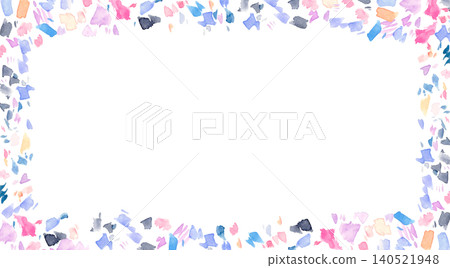 Dreamy watercolor frame (horizontal orientation) - Hand-drawn watercolor illustration material Dreamy watercolor frame (horizontal orientation) - Hand-drawn watercolor illustration material 140521948