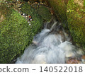 Spring water flowing into a clear stream 140522018